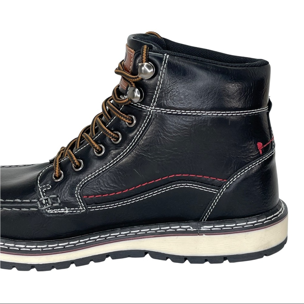 XRAY Black Faux Leather Cushioned Mens Ankle Boots - Picture 5 of 12